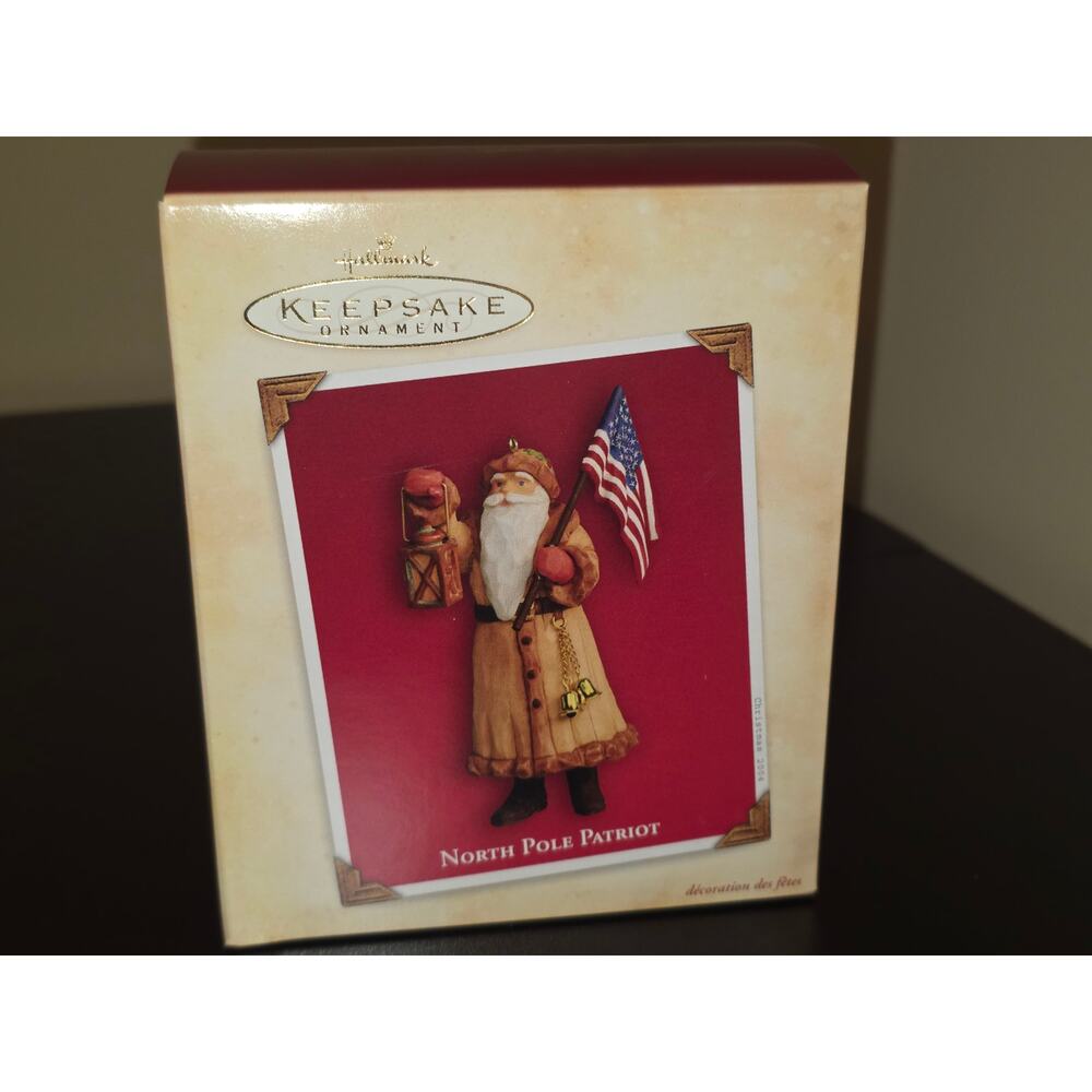 Hallmark North‎ Pole Patriot Santa Keepsake Ornament 2004
